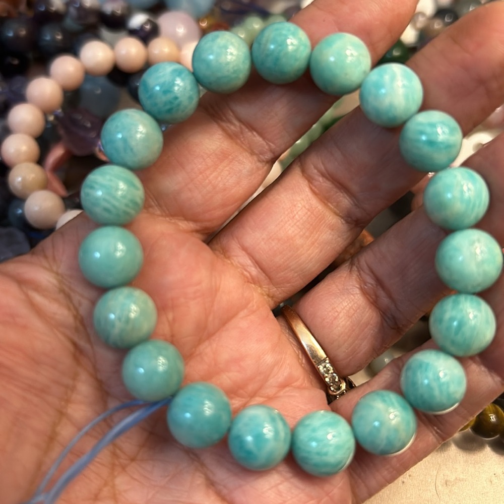 Beautiful amazonite bracelet 10 mm
